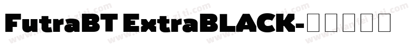 FutraBT ExtraBLACK字体转换